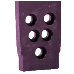 Ultra Bit, 5 Tornillos - 4" Wide 3/4" Thick - 12mm SHCS